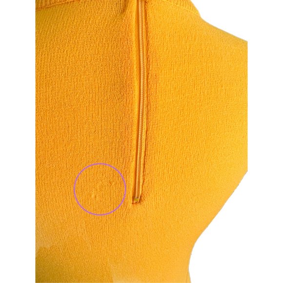 Vintage 60s Helanca Yellow Crewneck Sleeveless Nylon Top - Picture 5 of 7